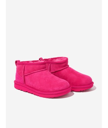 UGG Girls Classic Ultra Mini Boots in Pink chez Cornerstreet bien 