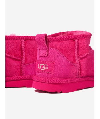 UGG Girls Classic Ultra Mini Boots in Pink chez Cornerstreet bien 