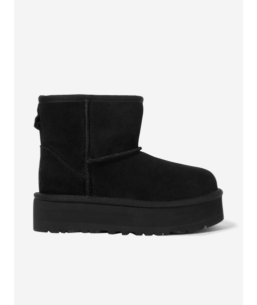 UGG Girls Classic Mini Platform Boots in Black Pour