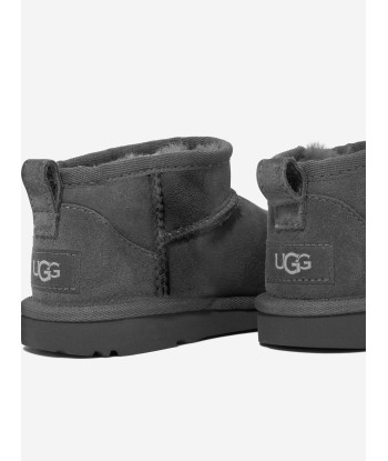 UGG Kids Classic Ultra Mini Boots in Grey de votre