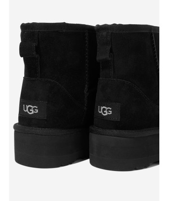 UGG Girls Classic Mini Platform Boots in Black Pour