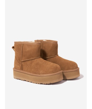 UGG Girls Classic Mini Platform Boots in Brown Véritable concentré