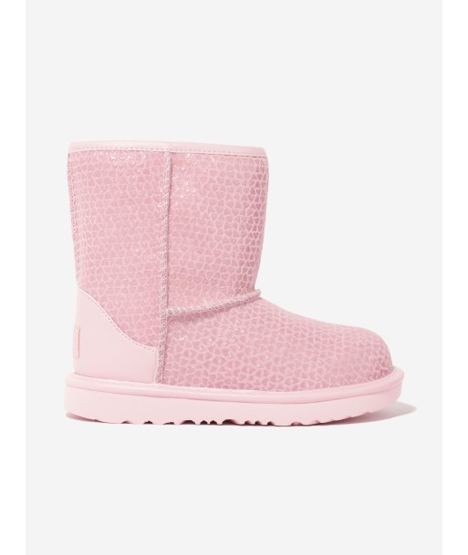 UGG Girls Classic II Gel Hearts Boots in Pink Vous souhaitez 