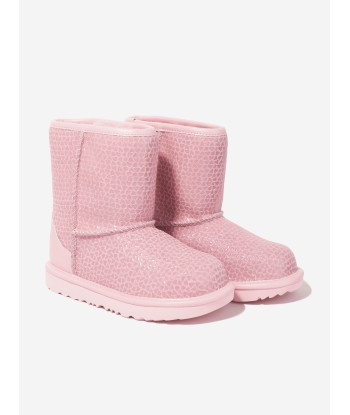 UGG Girls Classic II Gel Hearts Boots in Pink Vous souhaitez 