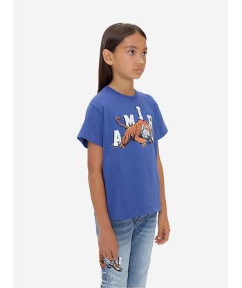 Amiri Kids Tiger T-Shirt in Blue hantent personnes