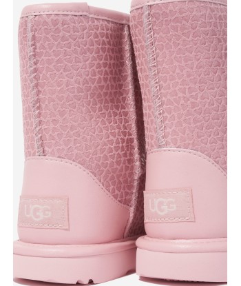 UGG Girls Classic II Gel Hearts Boots in Pink Vous souhaitez 