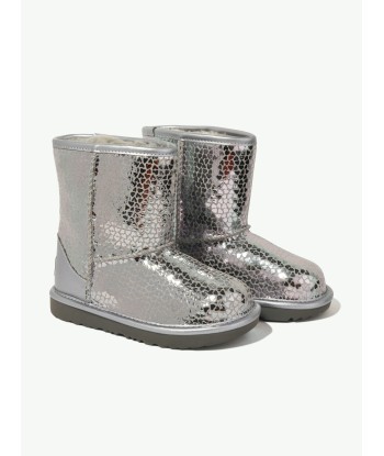 UGG Girls Classic II Gel Hearts Boots in Silver 2023