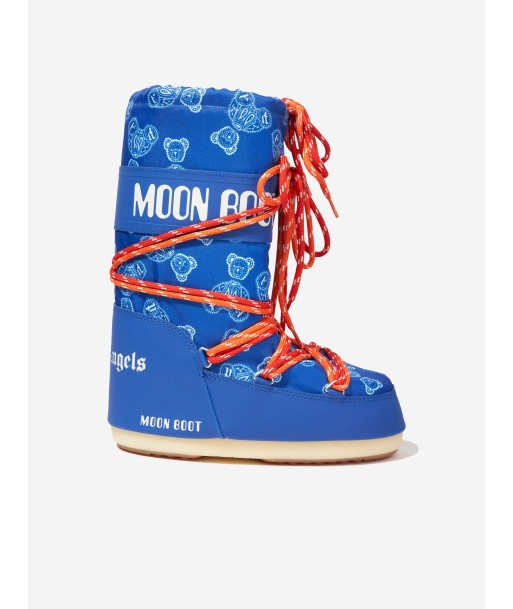 Palm Angels Boys Paisley Bears Moon Boots in Blue Le MVP de beaucoup