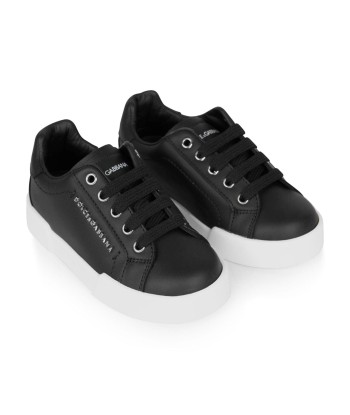 Dolce & Gabbana Kids Leather Lace Up Trainers la livraison gratuite