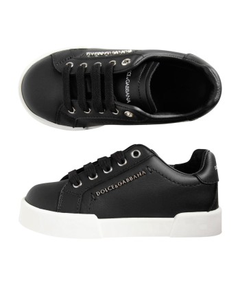 Dolce & Gabbana Kids Leather Lace Up Trainers la livraison gratuite