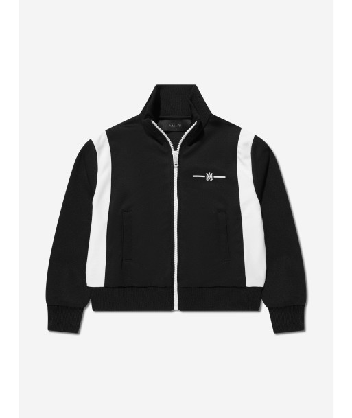 Amiri Kids Logo Track Jacket in Black les muscles