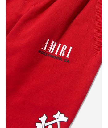 Amiri Kids Bones Joggers in Red en linge