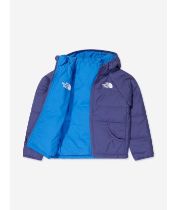 The North Face Kids Reversible Perrito Hooded Jacket in Blue pas cher 