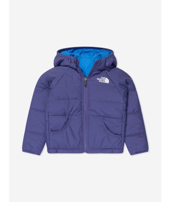 The North Face Kids Reversible Perrito Hooded Jacket in Blue pas cher 