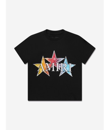 Amiri Kids Stars T-Shirt in Black Vous souhaitez 