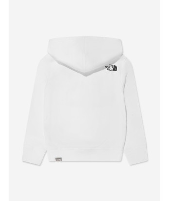 The North Face Kids Box Logo Hoodie in White de technologie