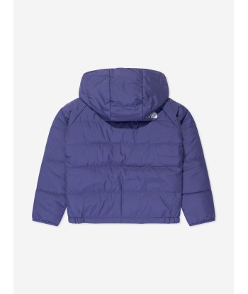 The North Face Kids Reversible Perrito Hooded Jacket in Blue pas cher 