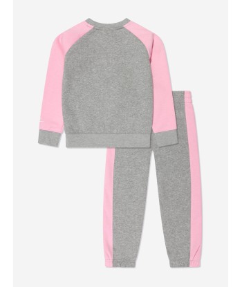 Nike Girls Oversized Futura Crew Tracksuit in Grey Livraison rapide