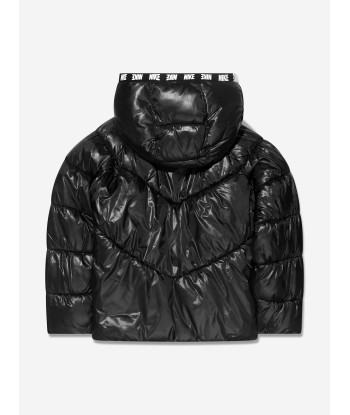 Nike Girls Chevron Cinched Puffer Jacket in Black acheter