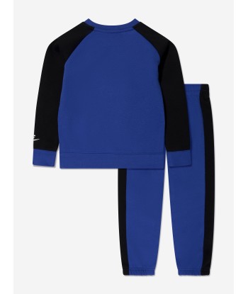 Nike Boys Oversized Futura Crew Tracksuit in Blue en ligne