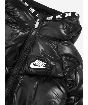 Nike Girls Chevron Cinched Puffer Jacket in Black acheter