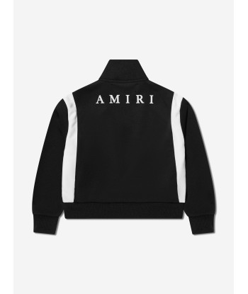 Amiri Kids Logo Track Jacket in Black les muscles