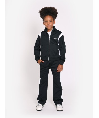 Amiri Kids Logo Track Jacket in Black les muscles