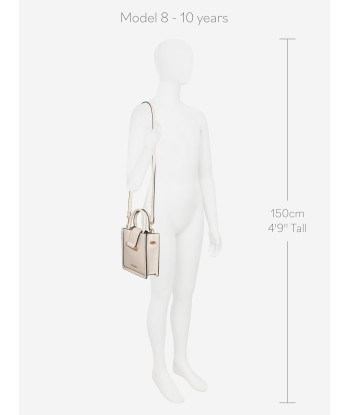 Valentino Girls Frosty Shopping Bag in Beige (W:19cm) Faites des économies