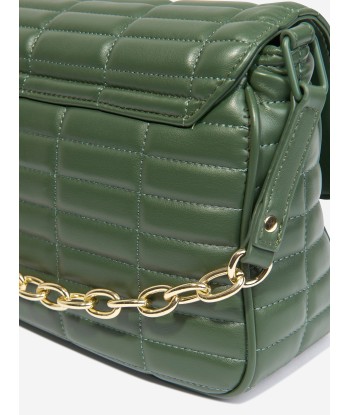 Valentino Girls Quilt Flap Bag in Green (W:30cm) Les magasins à Paris