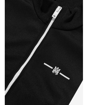 Amiri Kids Logo Track Jacket in Black les muscles