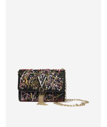 Valentino Girls Divina Embroidery Flap Bag in Black (W: 17cm) Les magasins à Paris et en Île-de-France