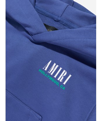 Amiri Kids Bones Hoodie in Blue online