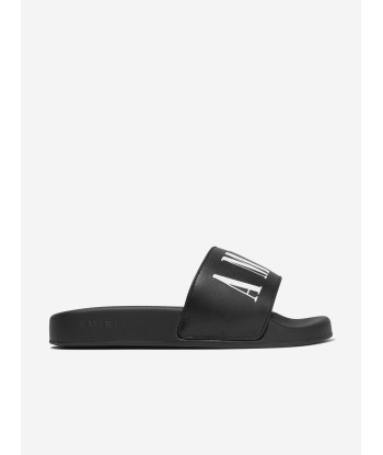 Amiri Kids Logo Sliders in Black outlet