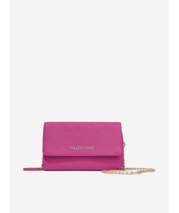 Valentino Girls Zero Wallet With Shoulder Strap in Pink (W:20cm) Venez acheter