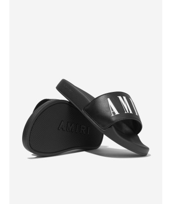 Amiri Kids Logo Sliders in Black outlet