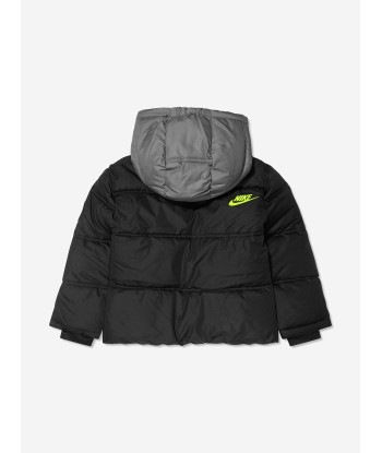 Nike Boys Colourblock Puffer Jacket in Black Découvrez la collection