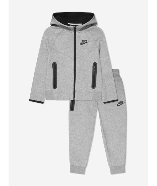 Nike Boys Tech Fleece Hooded Tracksuit in Grey pas cher chine