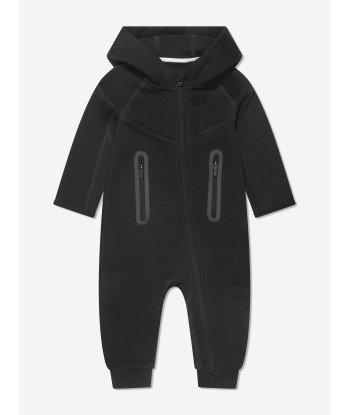 Nike Baby Boys Tech Fleece Hooded Coverall in Black est présent 