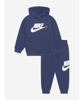 Nike Boys NKN Club Fleece Tracksuit in Navy brillant des détails fins