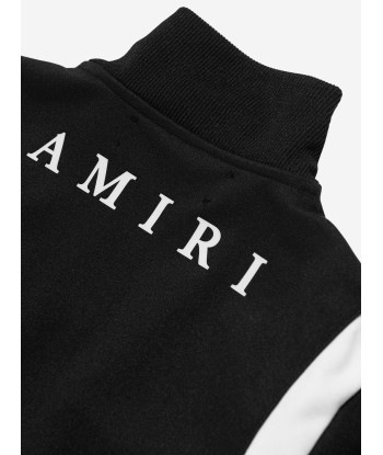 Amiri Kids Logo Track Jacket in Black les muscles