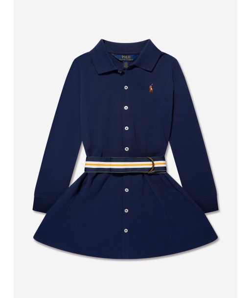 Ralph Lauren Girls Oxford Dress in Navy le concept de la Pate a emporter 