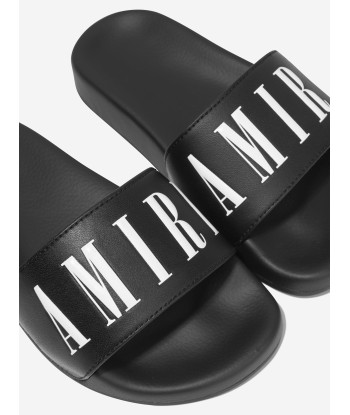 Amiri Kids Logo Sliders in Black outlet