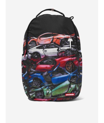 Sprayground Kids Crushed Sports Cars DLXSR Backpack in Multicolour (18" x 6" x 11.5") Faites des économies