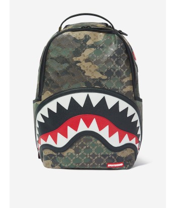 Sprayground Kids $ Pattern Over Camo Backpack in Green Jusqu'à 80% De Réduction