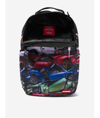 Sprayground Kids Crushed Sports Cars DLXSR Backpack in Multicolour (18" x 6" x 11.5") Faites des économies