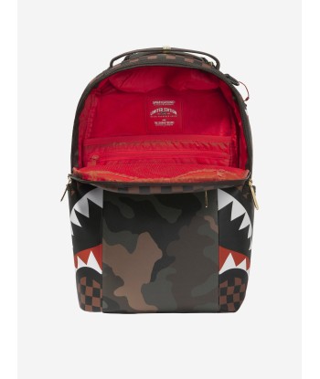 Sprayground Kids Sip Camo Accent DLXSV Backpack in Brown la chaussure