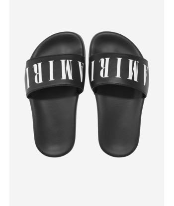 Amiri Kids Logo Sliders in Black outlet