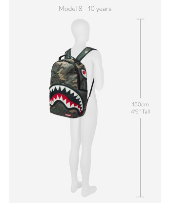 Sprayground Kids $ Pattern Over Camo Backpack in Green Jusqu'à 80% De Réduction