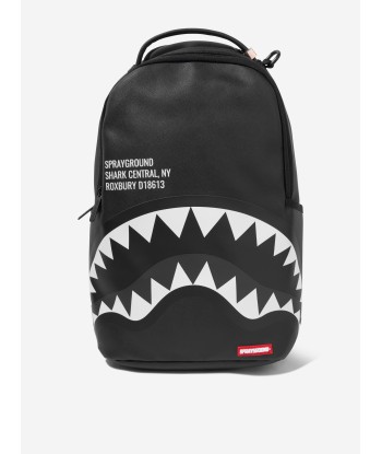 Sprayground Kids Sharks Central 2.0 SP DLXSV Backpack in Black pas cher