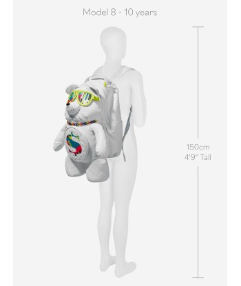 Sprayground Shark Trip Money Bear Backpack in Grey à prix réduit toute l'année